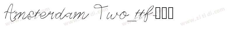 Amsterdam Two_ttf字体转换
